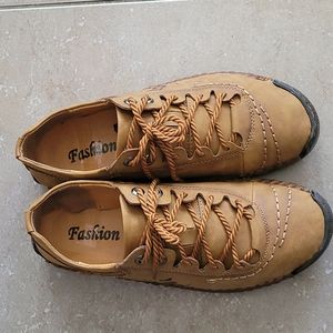 Fashion 5 1978 Men's European Style Soft Leather Lace-Up Shoes Size US 9.5